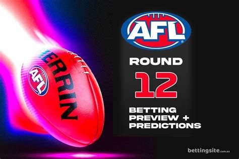 afl round 12 betting odds - free afl betting preview